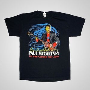 Paul McCartney Up and Coming Tour 2010 Black Band T-Shirt